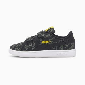 Puma Smash v2 Archeo V Schwarz/Grün (373138-01)
