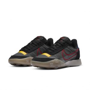 Nike Waffle Racer 2X Black Solar Flare University Red (W)