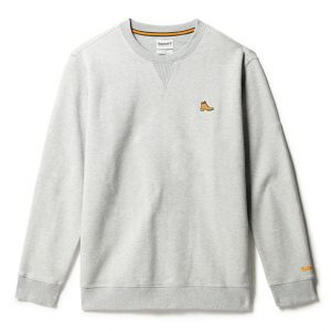 Timberland Rundhals-herrensweatshirt Mit Stiefel-logo In Grau Grau Herren Grau (A2FBB052)