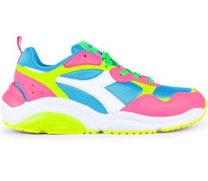 Diadora Heritage Fluo Pack Whizz Run Sneaker  mehrfarbig (501.175545-C3772)