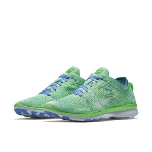 Nike Free TR Flyknit Voltage Green Chalk Blue (W)