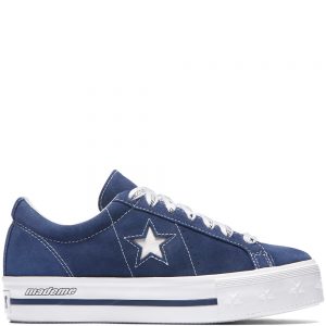 Converse One Star Platform Ox MadeMe Medieval Blue (W)