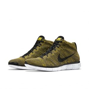 Nike Free Flyknit Chukka Tarp Green Gold
