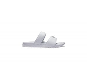 Nike Benassi Duo Ultra White Metallic Silver (W)