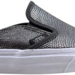 Vans Classic Slip On Mule Embossed Leather Grey