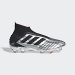 adidas Predator 19+ Firm Ground Cleat Silver Black Red