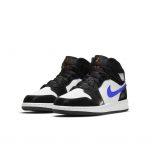 Jordan 1 Mid Black Racer Blue White (GS)