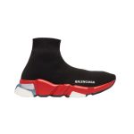 Balenciaga Speed Clear Sole Black Red