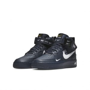 Nike Air Force 1 Mid Obsidian Tour Yellow White (GS)