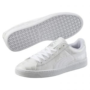 Puma Basket Classic Metallic White