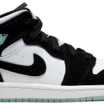 Jordan 1 Mid White Black Teal Tint (PS)