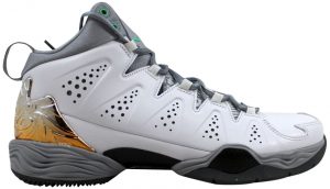 Air Jordan Melo M10 White/Green Glow-Wolf Grey-Cool Grey