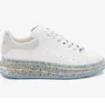 Alexander McQueen Oversized White Splatter Blue