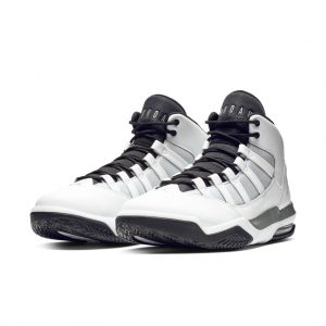 Jordan Max Aura White Metallic Silver Black
