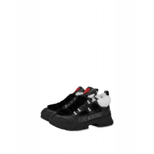Moschino Sneakers Mit Trekk-öko-fell (POLJA15434G0BJAF00A)