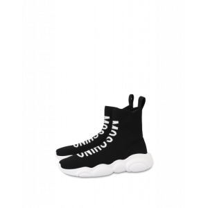 Moschino High Sock Sneakers Mit Logo (POLMB15193G07GS0000)