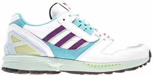 adidas ZX 8000 White Purple Aqua