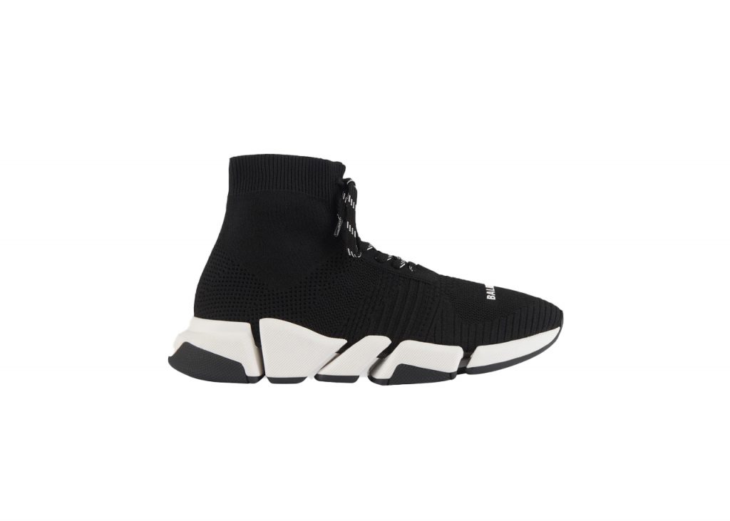 Balenciaga Speed 2.0 Lace Up Black White