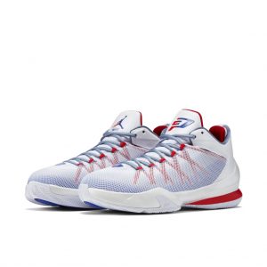 Jordan Cp3.Viii Ae White/Game Royal-Spirit Red-Cool Blue