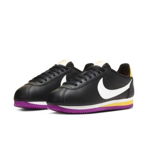 Nike Classic Cortez Black Laser Orange Vivid Purple (W)