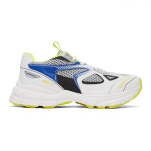 Axel Arigato SSENSE Exclusive White and Blue Marathon Sneakers (33050)