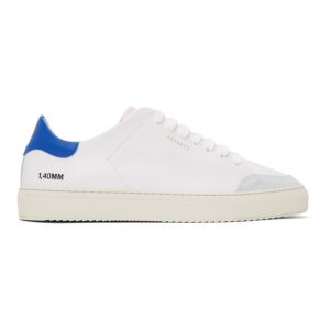Axel Arigato White and Blue Clean 90 Triple Sneakers (28573)