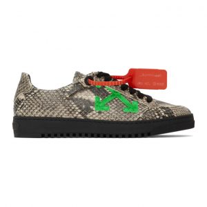Off-White Beige and Black 2.0 Sneakers (OMIA042S20D680389940)