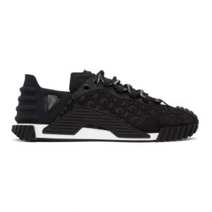 Dolce and Gabbana Black Lace NS1 Sneakers (CS1810 AW239)