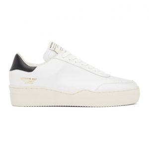 Article No. White and Black 0517 Low-Top Sneakers (0517-1181)