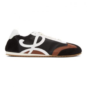 Loewe Black and Brown Ballet Runner Sneakers (M816282X02)