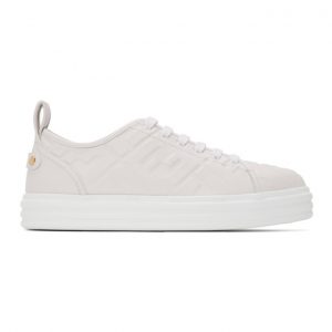 Fendi White Forever Fendi Rise Sneakers (8E8017 AADS)