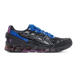 GmbH Black and Purple Asics Edition GEL-Quantum 360-6 Low-Top Sneakers (1201A099 500)