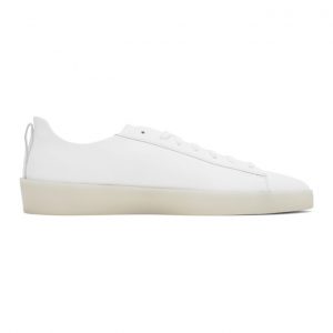 Essentials White Tennis Court Low Sneakers (Tennis Low)