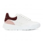 Alexander McQueen White Tricolor Court Sneakers (633915 WHZ9B)