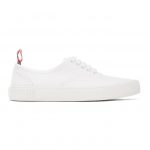 Thom Browne White Heritage Vulcanized Sneakers (FFD063A-01588)