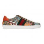 Gucci Beige Disney Edition GG Supreme Ace Sneakers (649657 2M110)