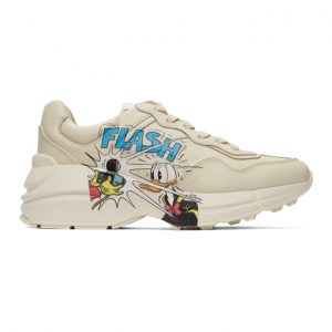 Gucci Off-White Disney Edition Donald Duck Rhyton Sneakers (646506 DRW00)