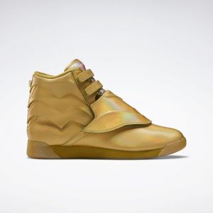 Reebok Freestyle Hi Gold Metallic / Gold Metallic / Excellent Red (FW4667)