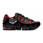 MSGM Black and Red Fila Edition Silva Trainer Sneakers (2740MS0125F 298)