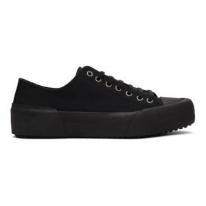 Jil Sander Black Canvas Sneakers (JI33526B-11530)