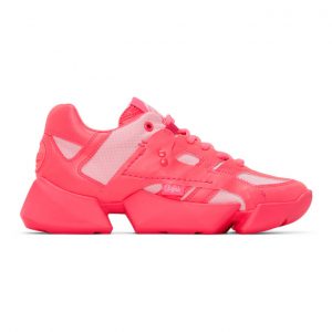 Junya Watanabe Pink Buffalo London Edition Synthetic Leather Sneakers (JE-K102-051)