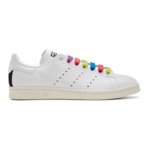 Stella McCartney White and Multicolor adidas Originals Edition Stan Smith Sneakers (800080N0051)