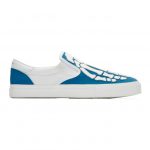 AMIRI Blue and White Bones Slip-On Sneakers (S0F23271CL)