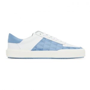AMIRI Blue and White Dagger Monogram Sneakers (Y0F22421LS)