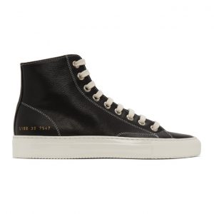 Common Projects Black Tournament High Sneakers (5199)