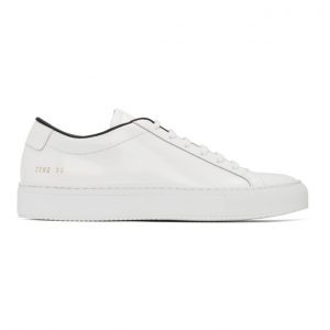 Common Projects White and Black Original Vintage Achilles Sneakers (2282)