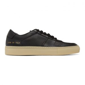Common Projects Black and Beige BBall Sneakers (2158)
