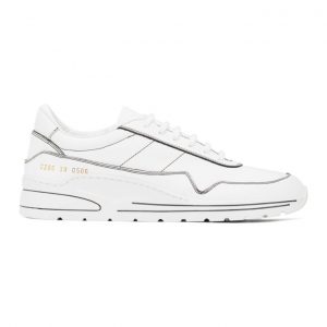 Common Projects White Cross Trainer Contrast Sneakers (2286)