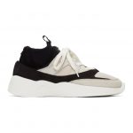 Essentials Black and Beige Sock Runner Sneakers (ES04W19U-SRLEFAGOF6)