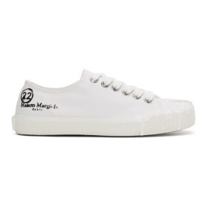 Maison Margiela White Paintdrop Tabi Sneakers (S58WS0110 P2974)